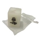 VE112002 - Vela Primeira Eucaristia c/ Pingente Níquel Envelhecido - 5x3,5cm