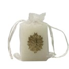 VE750901 - Vela Divino Espírito Santo c/ Pingente Dourado - 5x3,5cm