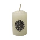 VE750322 - Vela Divino Espírito Santo c/ Pingente Níquel Envelhecido - 6x4cm
