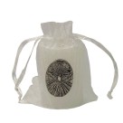 VE750320 - Vela Divino Espírito Santo c/ Pingente Níquel Envelhecido - 6x4cm