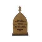 CP81800 - Capela Mãe Rainha MDF Amadeirado (P) - 10,5x6,5cm