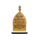 CP81550 - Capela N. Sra. Aparecida MDF Branco (P) - 10,5x6,5cm