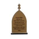 CP81551 - Capela N. Sra. Aparecida MDF Branco (M) - 15,5x9cm