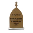 CP81682 - Capela São Miguel Arcanjo MDF Branco (G) - 20,5x12cm