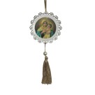 AO4101535 - Adorno Mãe Rainha MDF Branco Resinado - 22x9,7cm