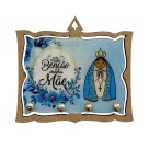PC380587 - Porta Chaves N. Sra. Aparecida MDF Resinado - 15x13,5cm