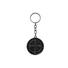 CH412009 - Chaveiro São Bento Metal Níquel Envelhecido - 9x3,3cm