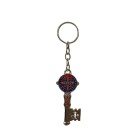 CH411980 - Chaveiro Chave de São Bento Metal Níquel - 11,5x2,7cm