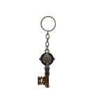 CH411980 - Chaveiro Chave de São Bento Metal Níquel - 11,5x2,7cm