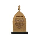 CP81695 - Capela Sagrada Família MDF Branco  (P) - 10,5x6,5cm