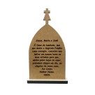 CP81696 - Capela Sagrada Família MDF Branco (M) - 15,5x9cm