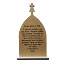 CP81697 - Capela Sagrada Família MDF Branco (G) - 20,5x12cm