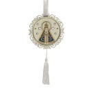 AO4101820 - Adorno N. Sra. Aparecida MDF Branco - 34x12cm