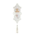 DE720415 - Adorno Anjo da Guarda MDF Branco Resinado - 32x10,2cm
