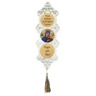 AO4102564 - Adorno N. Sra. Do Perpétuo Socorro MDF Branco Resinado - 40x10,5cm