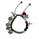 PU410200 - Pulseira A História de Jesus Cristo Metal- 9,5x3cm