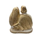 IM53013 - Imagem Sagrada Família Dourada C/ Pérola e strass - 13x12cm