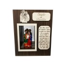 OT819130 - Oratório Sagrada Família MDF - 20x16cm