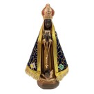 IM100490 - Imagem N. Sra. Aparecida c/ Veludo e Strass - 24x14cm