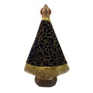 IM100490 - Imagem N. Sra. Aparecida c/ Veludo e Strass - 24x14cm
