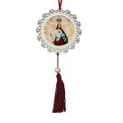 AO4101618 - Adorno Cristo Rei MDF Branco Resinado - 22x9,7cm