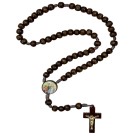 TE940477 - Terço São João Batista Madeira - 37cm