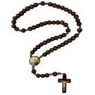 TE940495 - Terço São Peregrino Madeira - 37cm