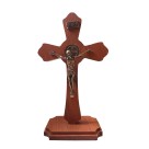 CU760664 - Crucifixo de Mesa São Bento Madeira - 29x17cm (481)