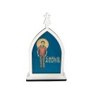 CP81660 - Capela Beato Carlo Acutis MDF Branco (P) - 10,5x6,5cm