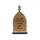 CP81660 - Capela Beato Carlo Acutis MDF Branco (P) - 10,5x6,5cm