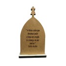 CP81661 - Capela Beato Carlo Acutis MDF Branco (M) - 15,5x9cm