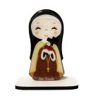 PE722560 - Pedestal Santa Terezinha das Rosas MDF - 13,5x10,5cm