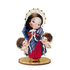 PE721713 - Pedestal N. Sra. Desatadora dos Nós MDF - 12x8,5cm