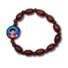 PU760212 - Pulseira Beato Carlo Acutis Madeira - 8x1,6cm