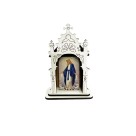 OT810003 - Oratório N. Sra. Das Graças MDF Branco - 12x8cm