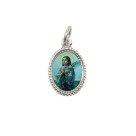 MD102430P20 - Medalha de Alumínio Oval Prata c/ 20un. Santa Maria Goretti - 1,5x1cm