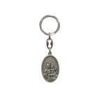 CH730200 - Chaveiro Sagrado Coração de Jesus e N. Sra. do Carmo Italiano - 9x2,5cm
