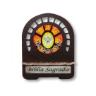 PB810945 - Porta Bíblia Divino Espírito Santo MDF Resinado - 22x17,5cm