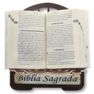 PB812520 - Porta Bíblia Sagrado Coração de Jesus MDF Resinado - 30,5x25,5cm