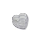 EM2158P24 - Caixa de Acrílico Coração Pequena c/ 24un. - 3,5x3,5cm