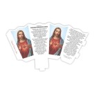 PE178057P12 - Protetor de Vela Sagrado Coração de Jesus c/ 12un. - 20x8cm