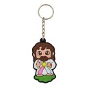 CH50403P10 - Chaveiro Jesus Misericordioso Emborrachado c/ 10un. - 11x4cm