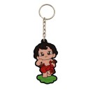 CH50433P10 - Chaveiro São Sebastião Emborrachado c/ 10un. - 11x3cm