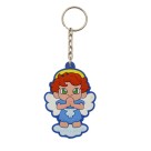 CH50801P10 - Chaveiro Santo Anjo Azul Emborrachado c/ 10un. - 11x4cm