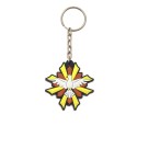 CH50812P10 - Chaveiro Divino Espírito Santo Emborrachado c/ 10un. - 11x5,5cm