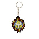 CH50813P10 - Chaveiro Divino Espírito Santo Emborrachado c/ 10un. - 11x5,5cm