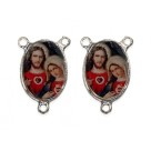 ET1681750P2 - Entremeio Sagrado Coração de Jesus e Maria Duplo Resinado c/ 2un. - 2,5x2cm