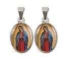 MD126050P2 - Medalha N. Sra. De Guadalupe PX Dupla Níquel c/ 2un. - 3X1,5cm
