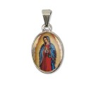 MD126050P2 - Medalha N. Sra. De Guadalupe PX Dupla Níquel c/ 2un. - 3X1,5cm