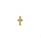 CZ891004P10 - Crucifixo Metal Dourado c/ 10un. - 2x1,2cm